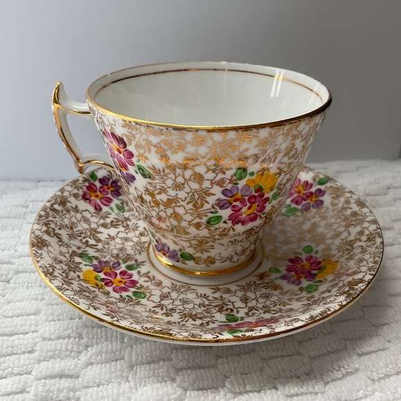 Phoenix Works Other - Phoenix Bone China - T. F. & S. Ltd - Teacup and Saucer Made in England